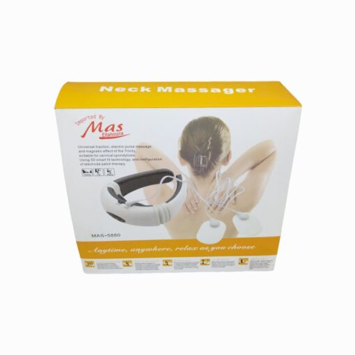 <p>Smart neck massager<br>Helps relieve muscle pain and stress in the lower back and neck and improves blood circulation and can be used for all parts of the body and helps to relax tense muscles and emits infrared radiation to help relieve tension and improve blood circulation and nerve endingsSmart massager works with magnetic effect and electrical impulses, physiotherapy time is 15 minutes, it works automatically You can choose the right mode according to your needs</p>