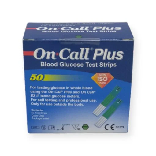 On Call PLUS Blood Glucose Test Strip 50ps 0178 01