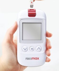 <p>A blood glucose meter</p>