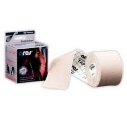 <p>Medical tape for sports injuries, available in 2 colors, blue and red, 5 meters long, 5 cm wide<br>Ares Kinesiology Tape is used in the treatment of muscle, fascia and tendon symptoms and for performance enhancement by way of continuous receptor stimulation. The natural healing process is therefore instantly enhanced due to improved circulation in the taped area</p><p>The wave-patterned adhesive design of the ARES tape with the same elasticity as human skin offers a gentle and effective approach to the re-education of the neuromuscular system, which helps improve blood/lymph circulation, and relieve muscle pains providing comfort and stability to your body. ARES tape can be used by physical therapists, occupational therapists, athletic trainers, chiropractors, physicians, manual therapists, nurses, physical therapists and general people with muscle pains.</p>