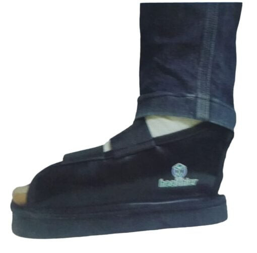 <p>Multi-size gypsum shoesReduce the impact on the injured leg while walking and improve the patient's walking on the splint and protect the splint from wetting or staining from impurities Size M L XL -XXL</p>